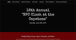 Desktop Screenshot of npcclashatthecapstone.com